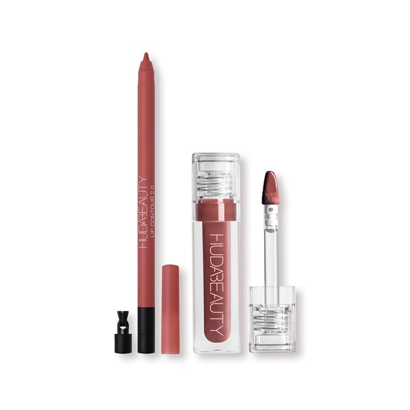 Lip Contour 2.0 Matita Labbra + Faux Filler Gloss, HUDA BEAUTY
